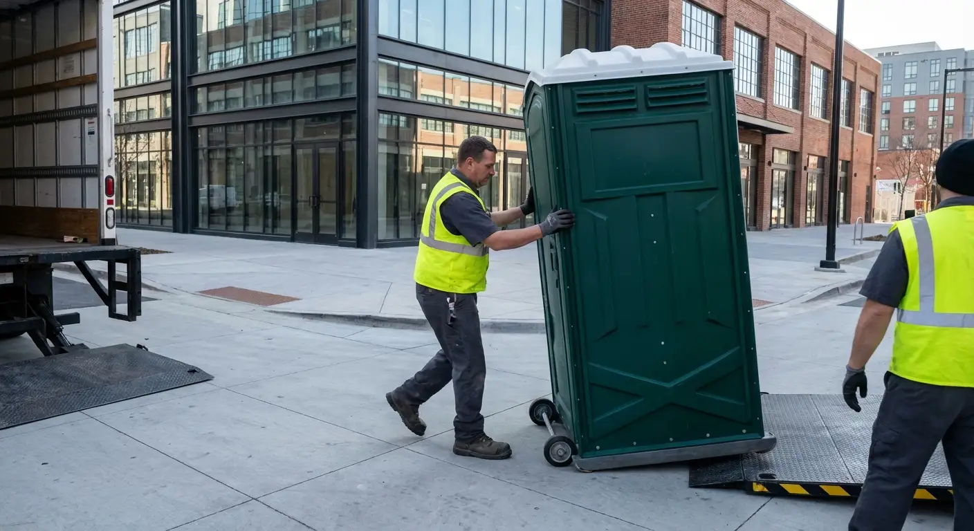 Portable restroom services in Charleston Arts District