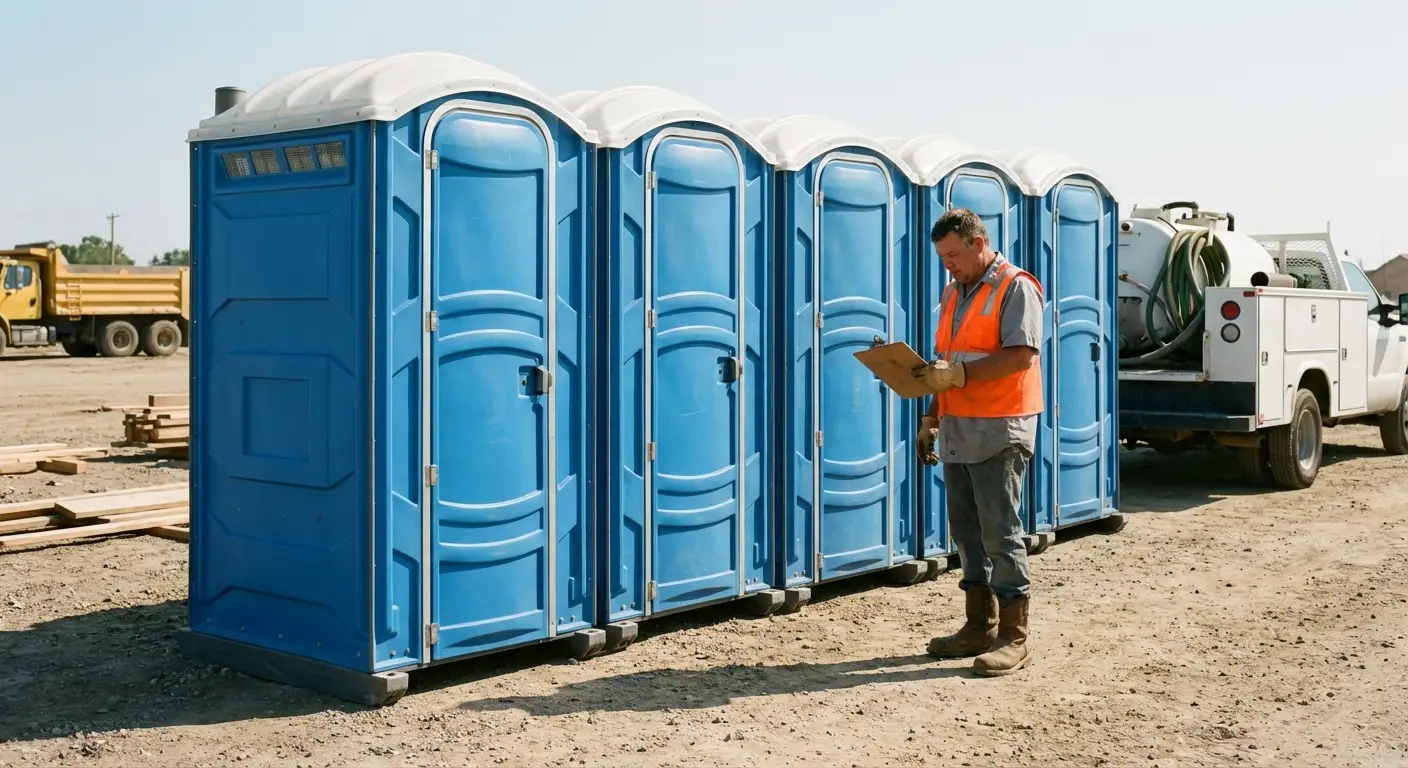 Portable toilet site planning and placement logistics in Charleston, SC