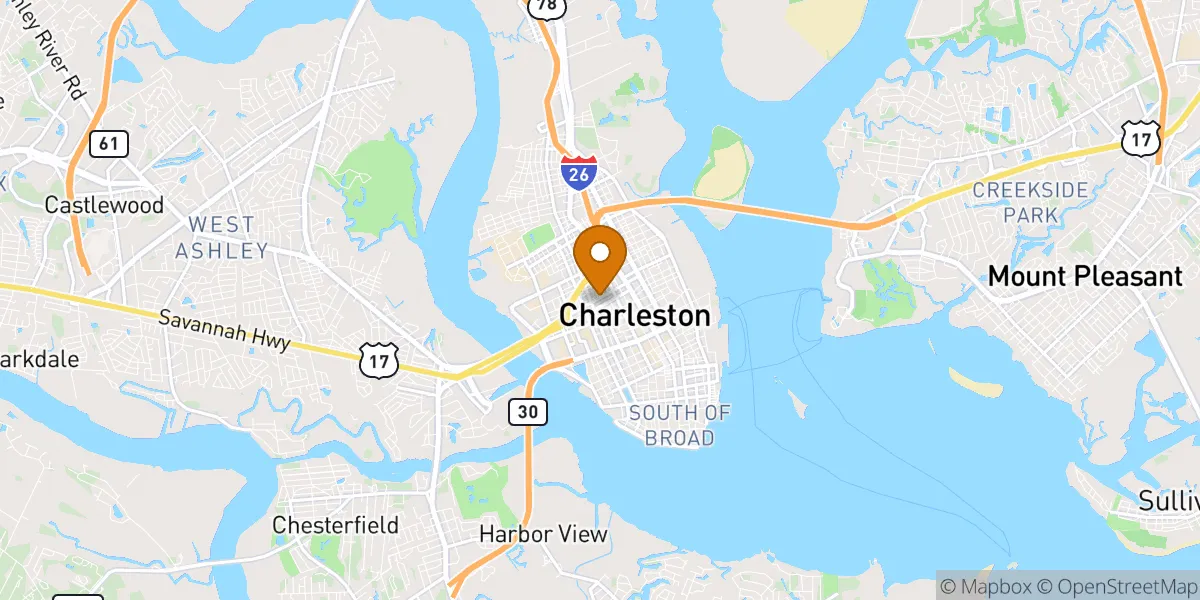 neighborhood map in Charleston, SC