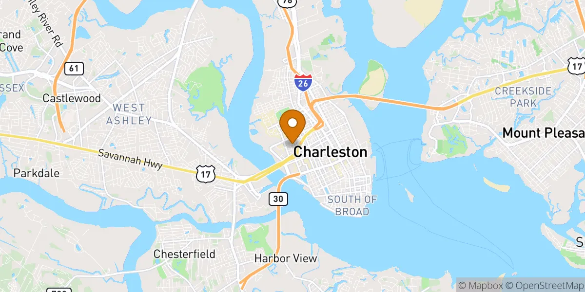 neighborhood map in Charleston, SC