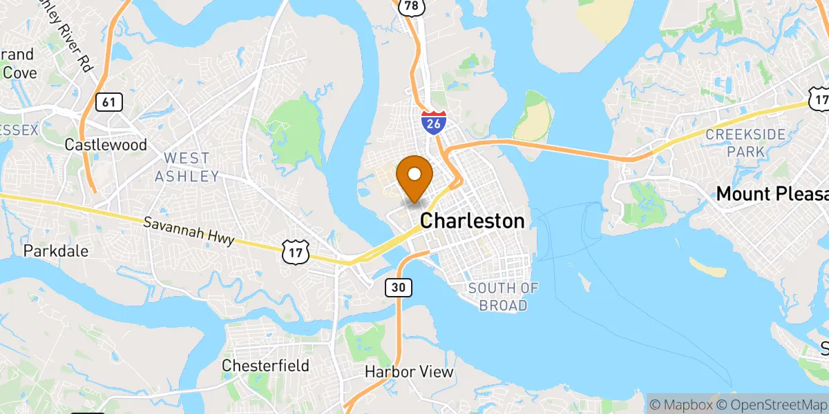 neighborhood map in Charleston, SC